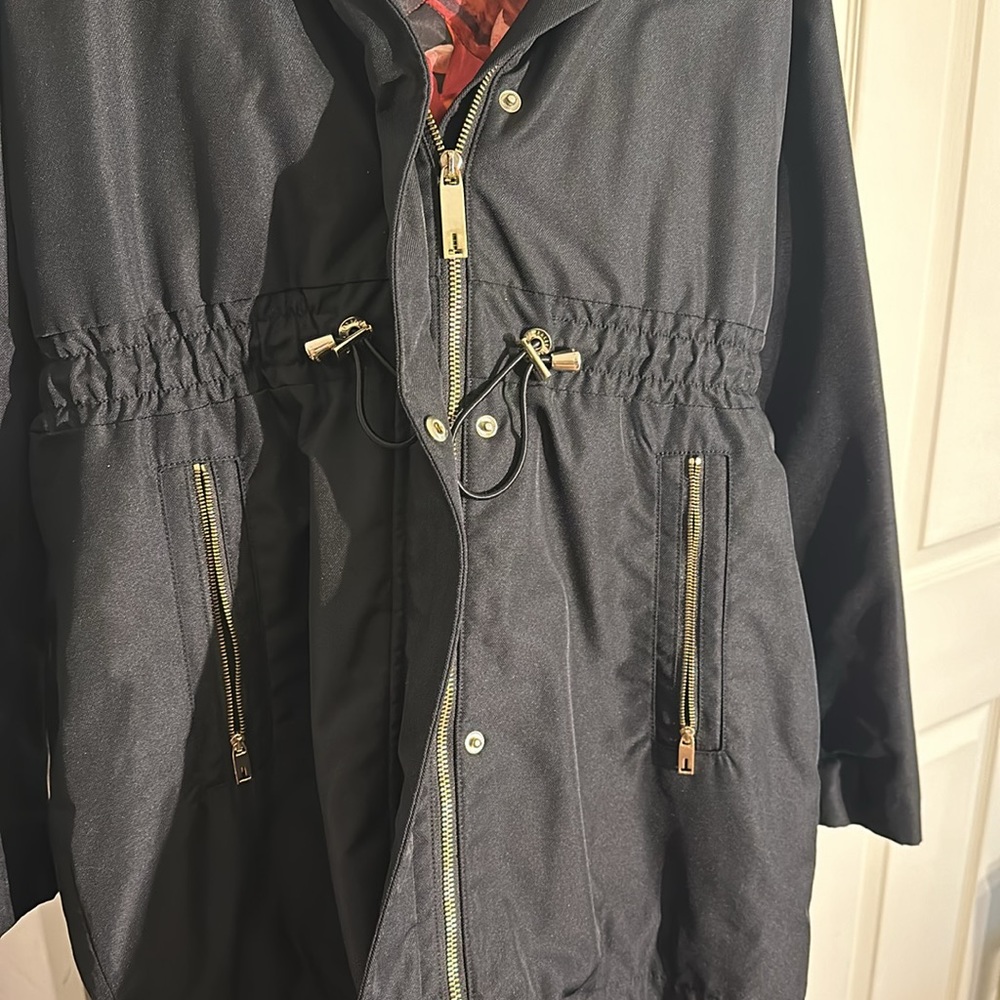 Ted Baker London parka jacket size 2 *the hoods fur needs brushed out - Picture 6 of 11
